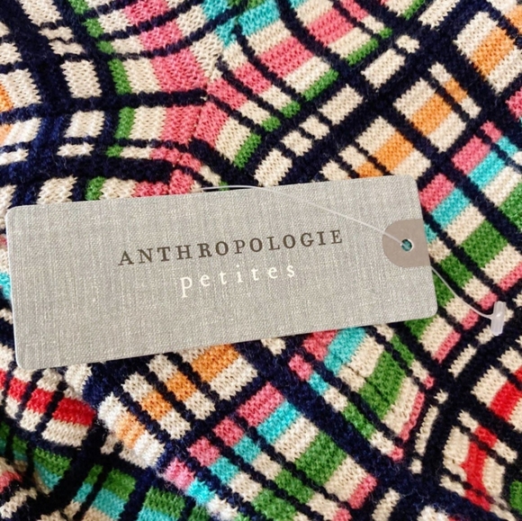 Anthropologie Cold Shoulder Button Bell Sleeve Knit Crop Top - Picture 10 of 12